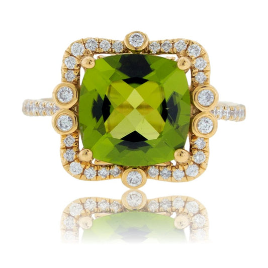 Diamond & Peridot Ring - Park City Jewelers