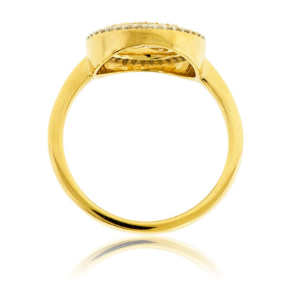 Diamond Round Frame Mountain Ring - Park City Jewelers
