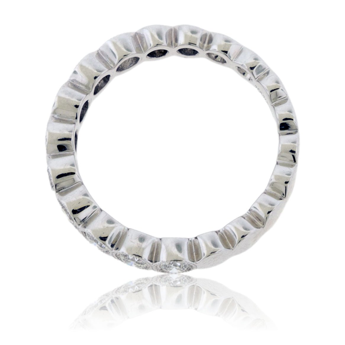 Diamond Shape Round Style Eternity Band - Park City Jewelers