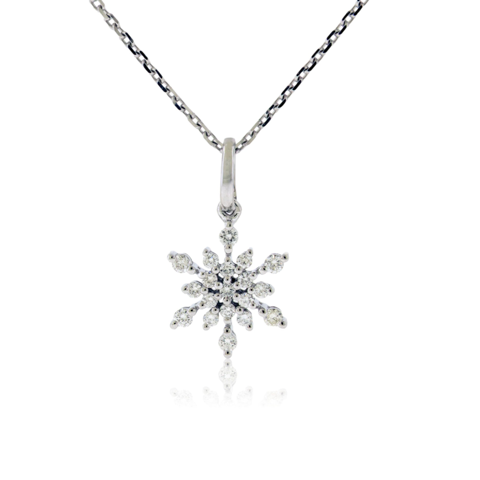 Diamond Snowflake Necklace - Park City Jewelers