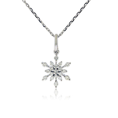Diamond Snowflake Necklace - Park City Jewelers