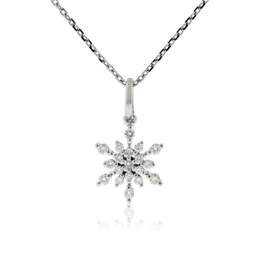 Diamond Snowflake Necklace - Park City Jewelers
