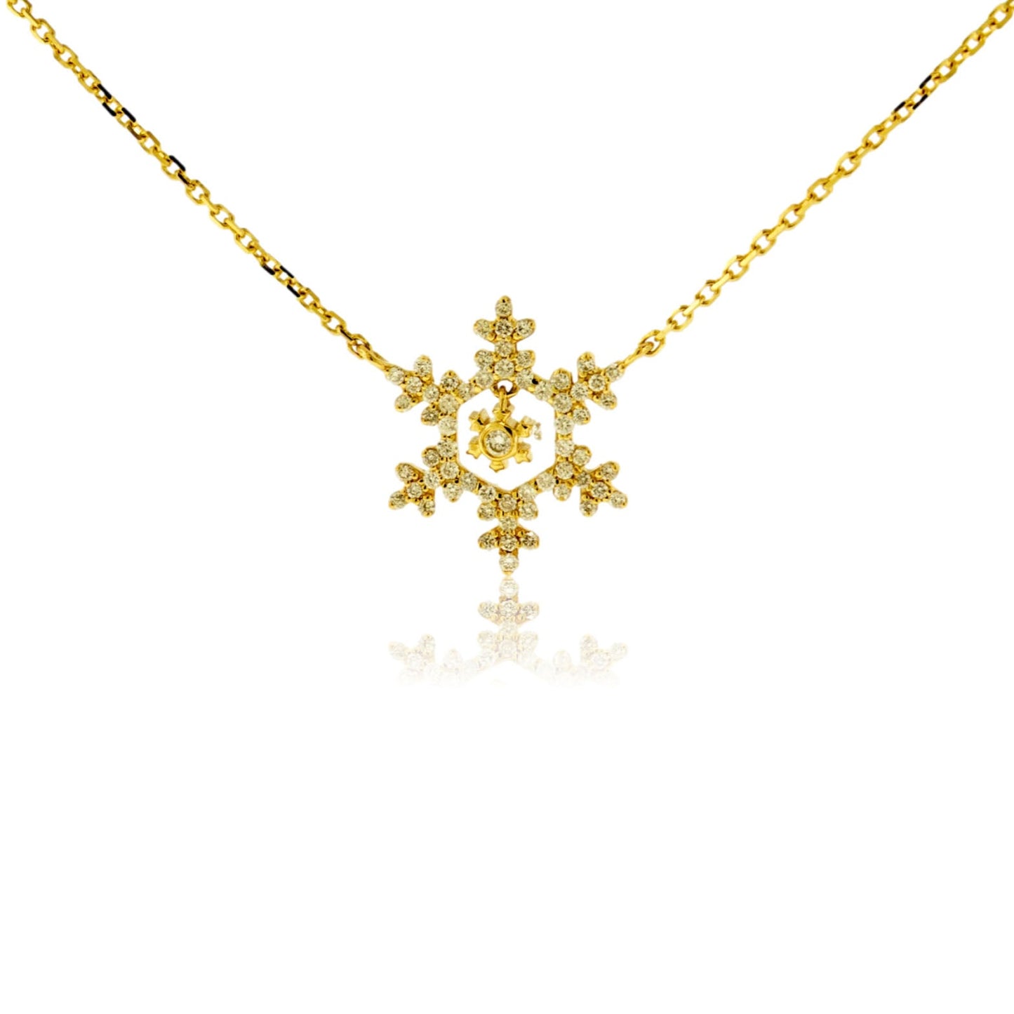 Diamond Snowflake Necklace - Park City Jewelers