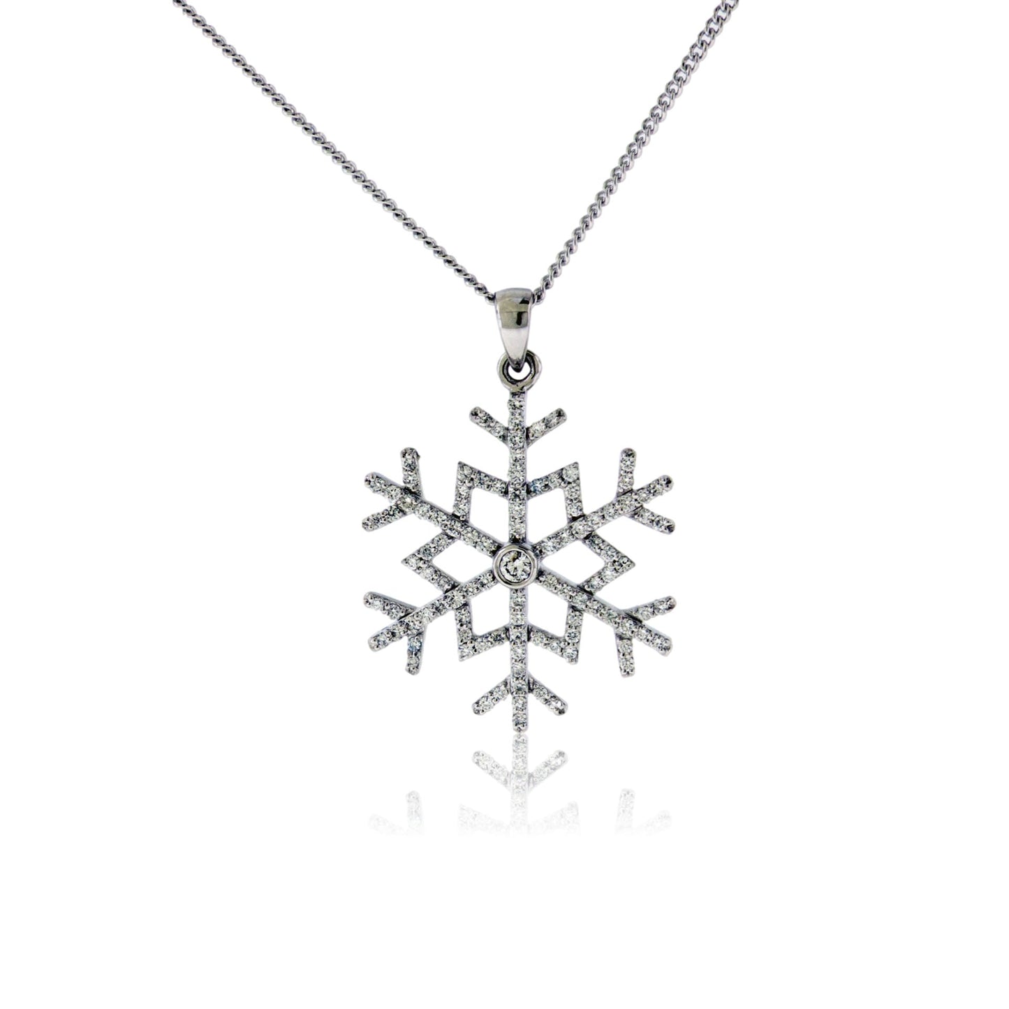 Diamond Snowflake Pendant - Park City Jewelers