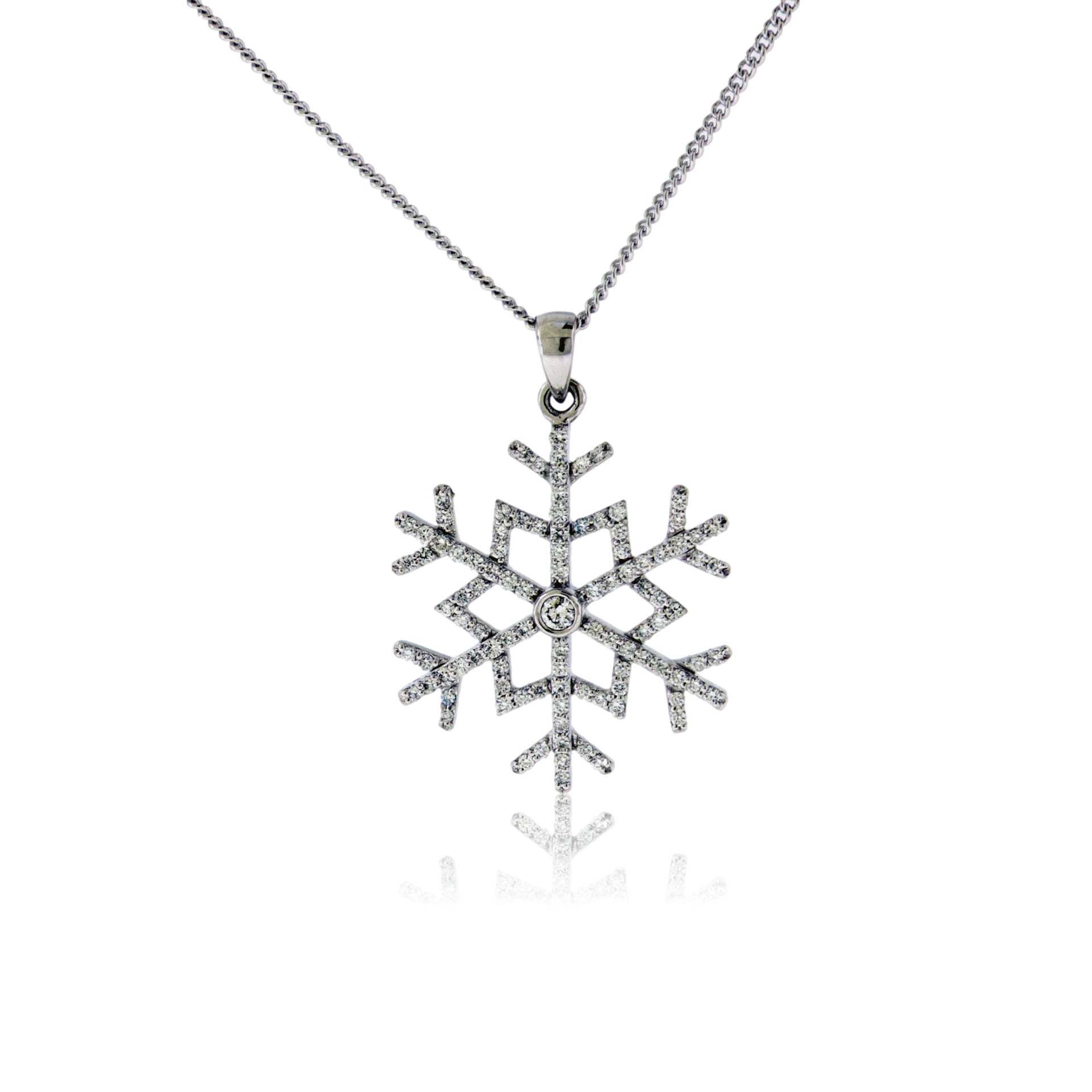 Diamond Snowflake Pendant - Park City Jewelers