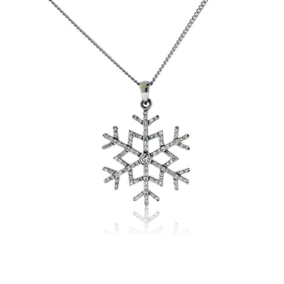 Diamond Snowflake Pendant - Park City Jewelers