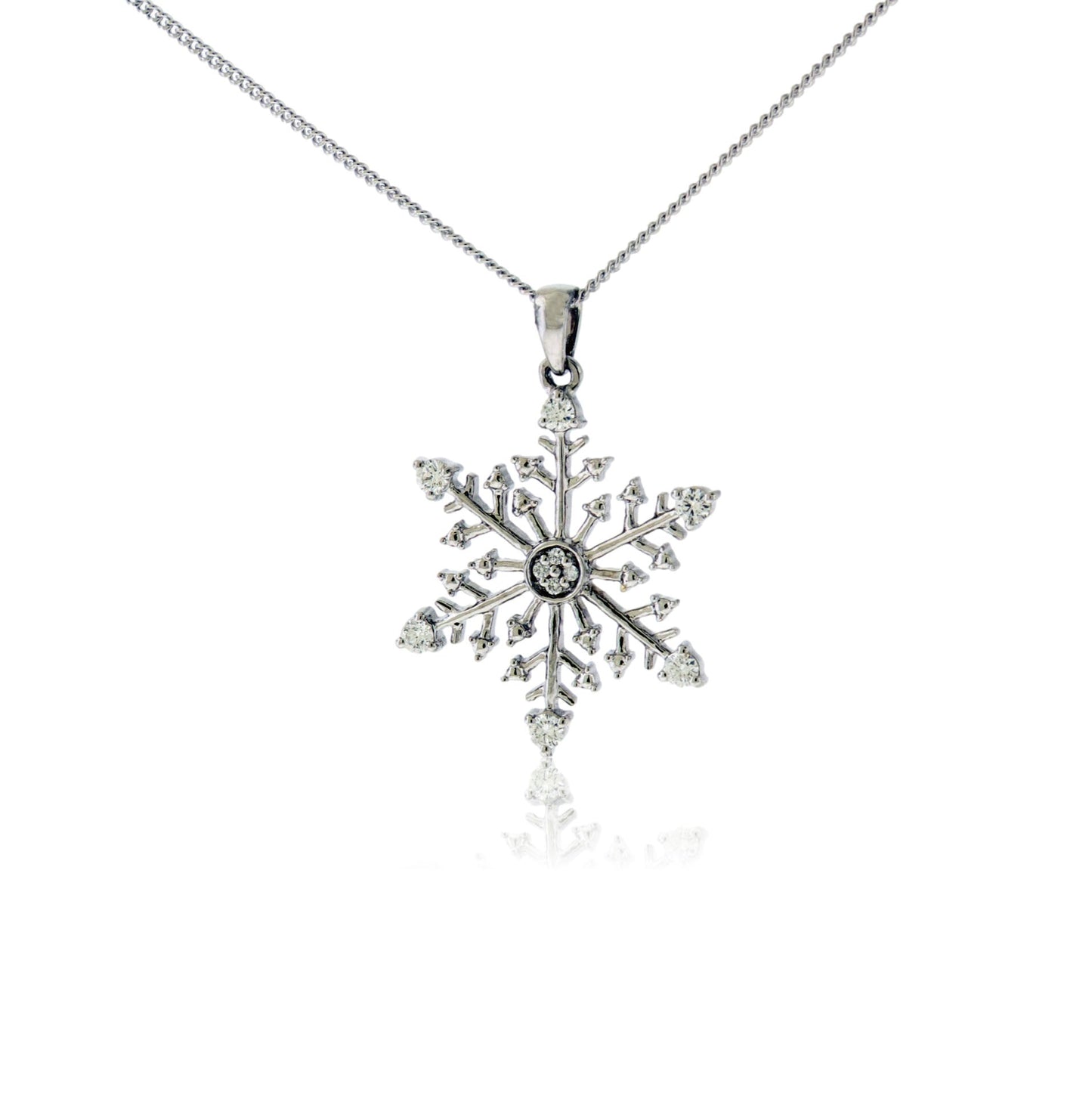 Diamond Snowflake Pendant - Park City Jewelers