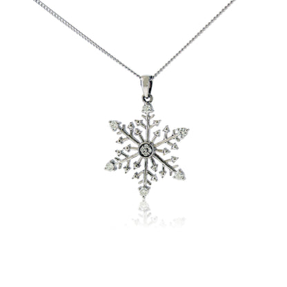 Diamond Snowflake Pendant - Park City Jewelers