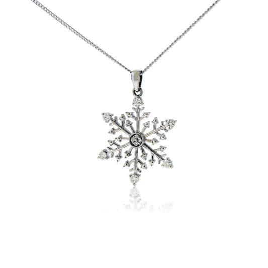 Diamond Snowflake Pendant - Park City Jewelers