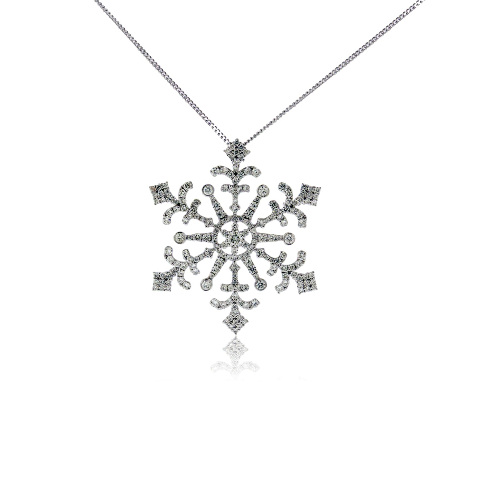 Diamond Snowflake Pendant - Park City Jewelers