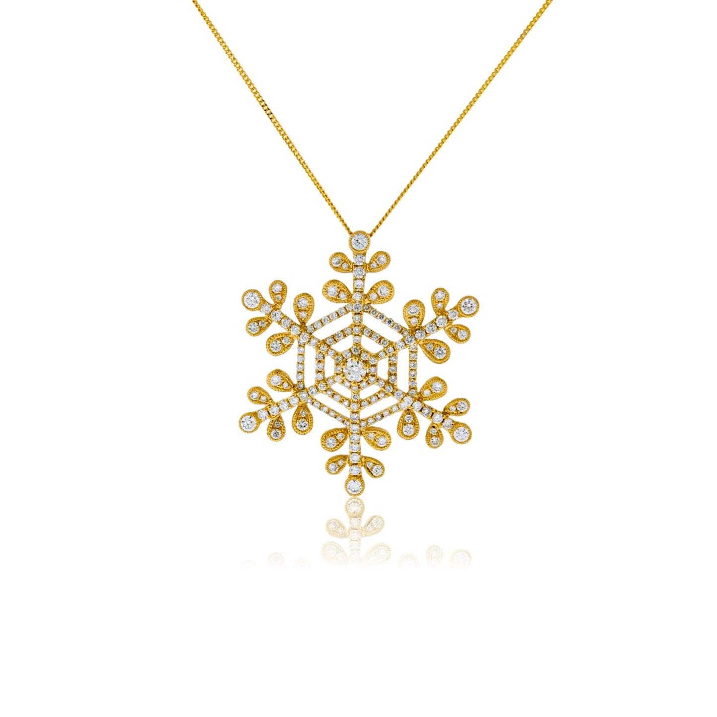 Diamond Snowflake Pendant - Park City Jewelers