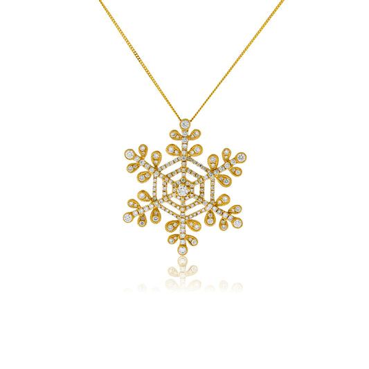 Diamond Snowflake Pendant - Park City Jewelers