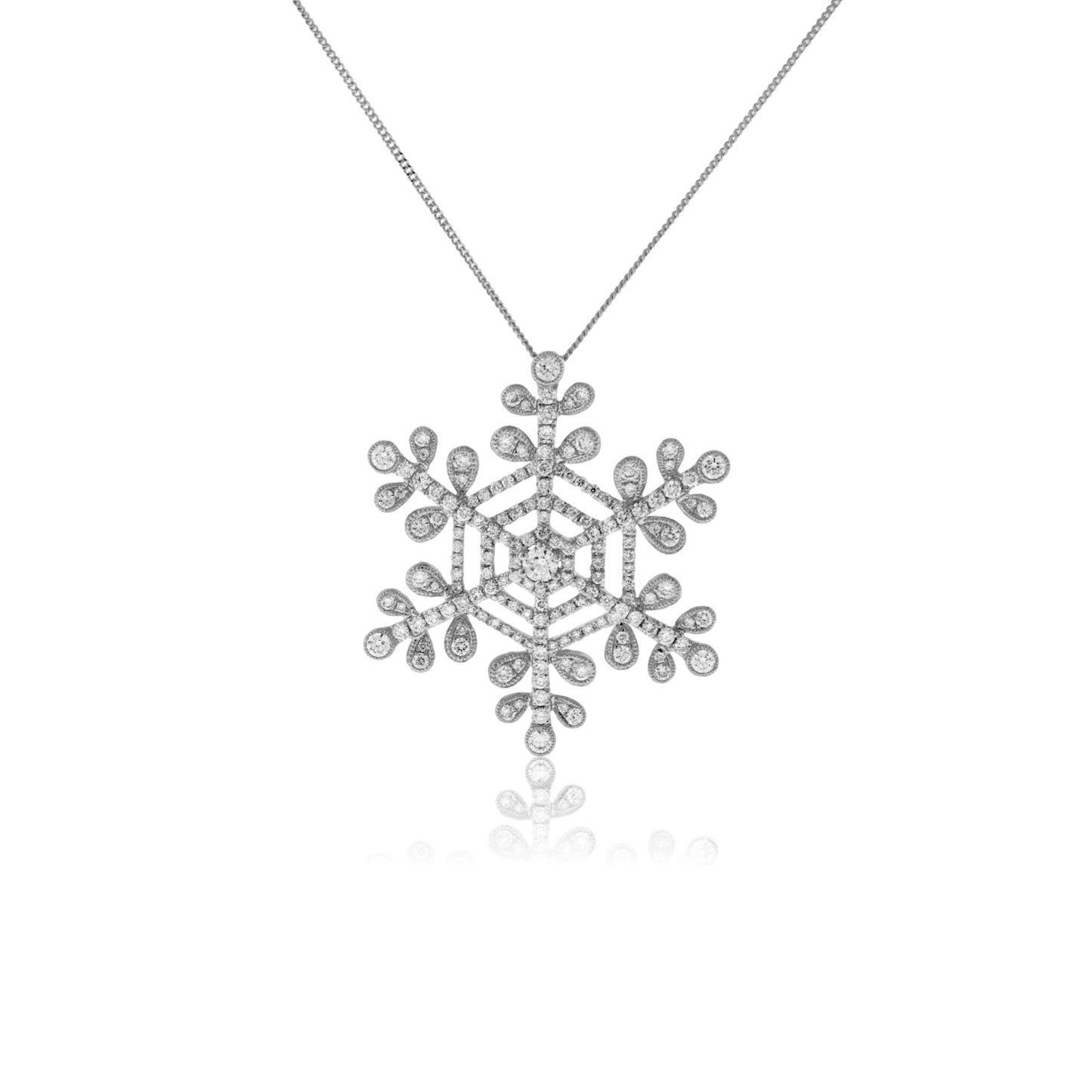 Diamond Snowflake Pendant - Park City Jewelers