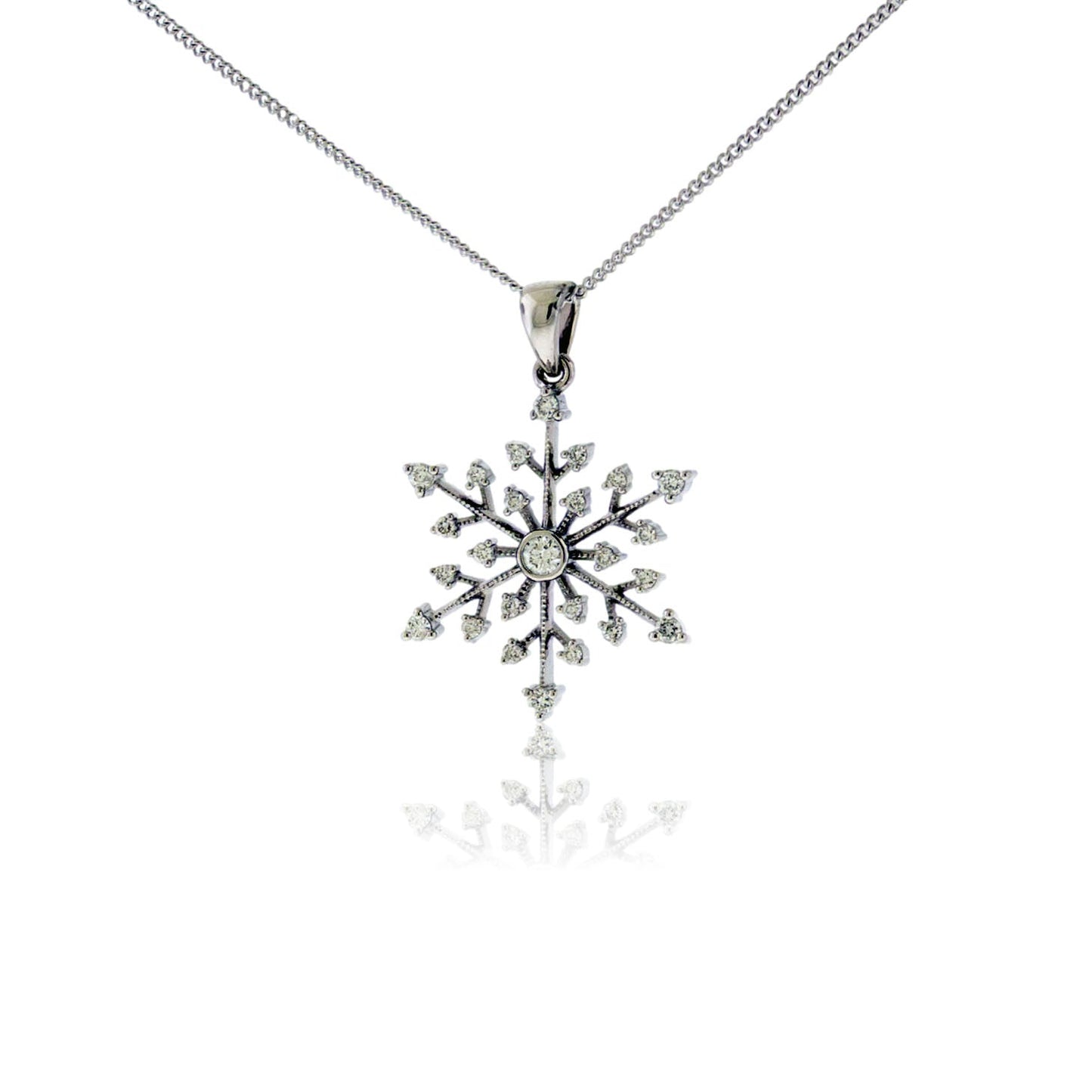 Diamond Snowflake Pendant - Park City Jewelers