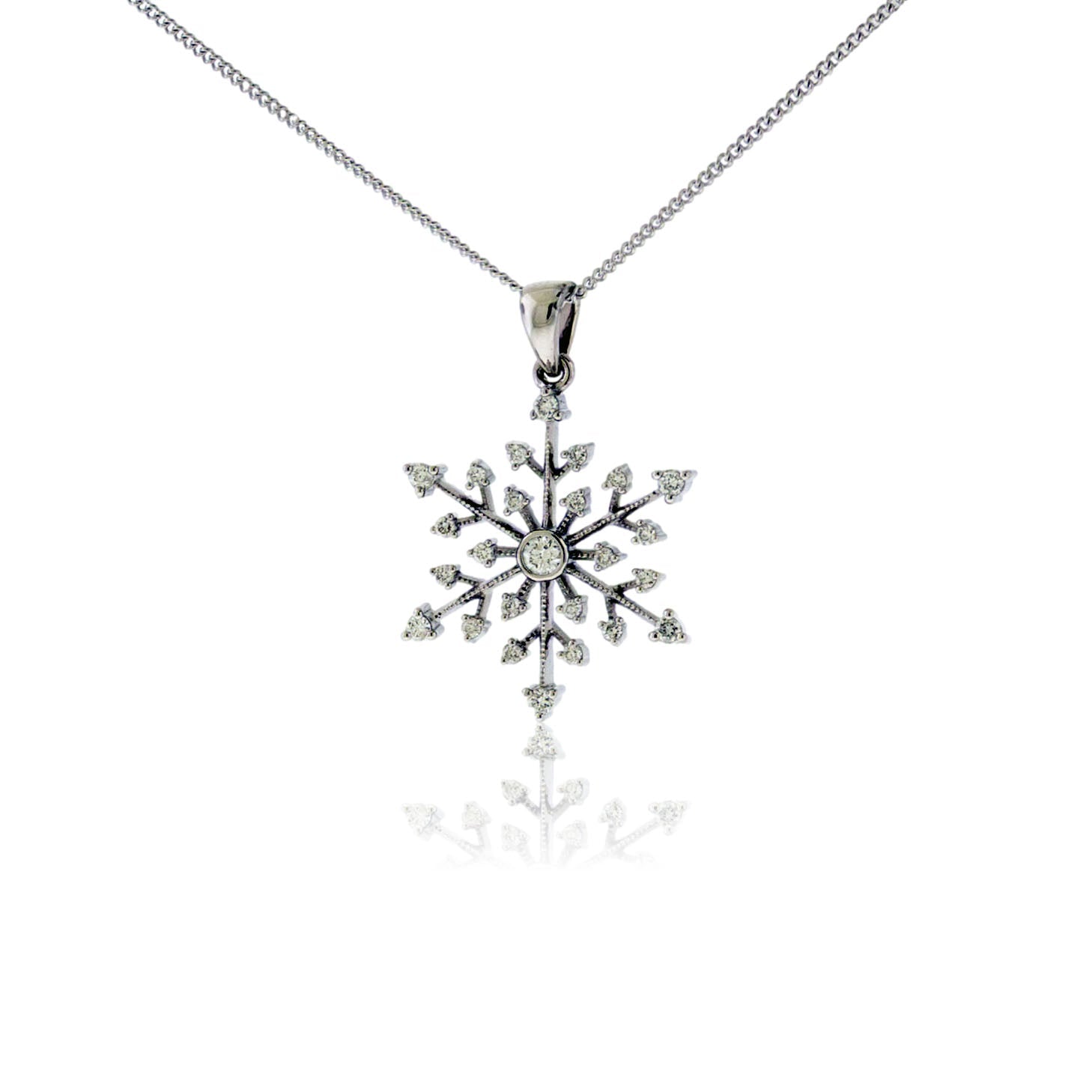 Diamond Snowflake Pendant - Park City Jewelers