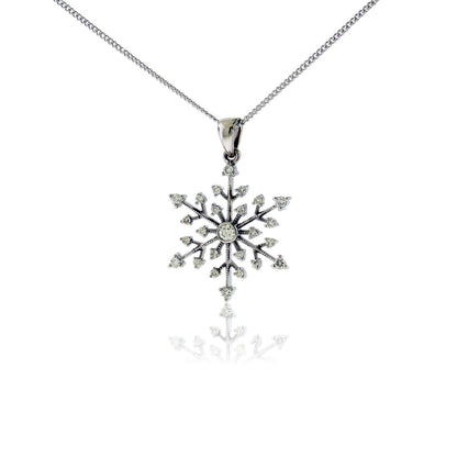 Diamond Snowflake Pendant - Park City Jewelers