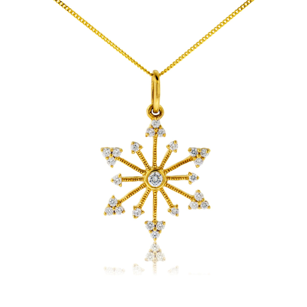 Diamond Snowflake Pendant - Park City Jewelers