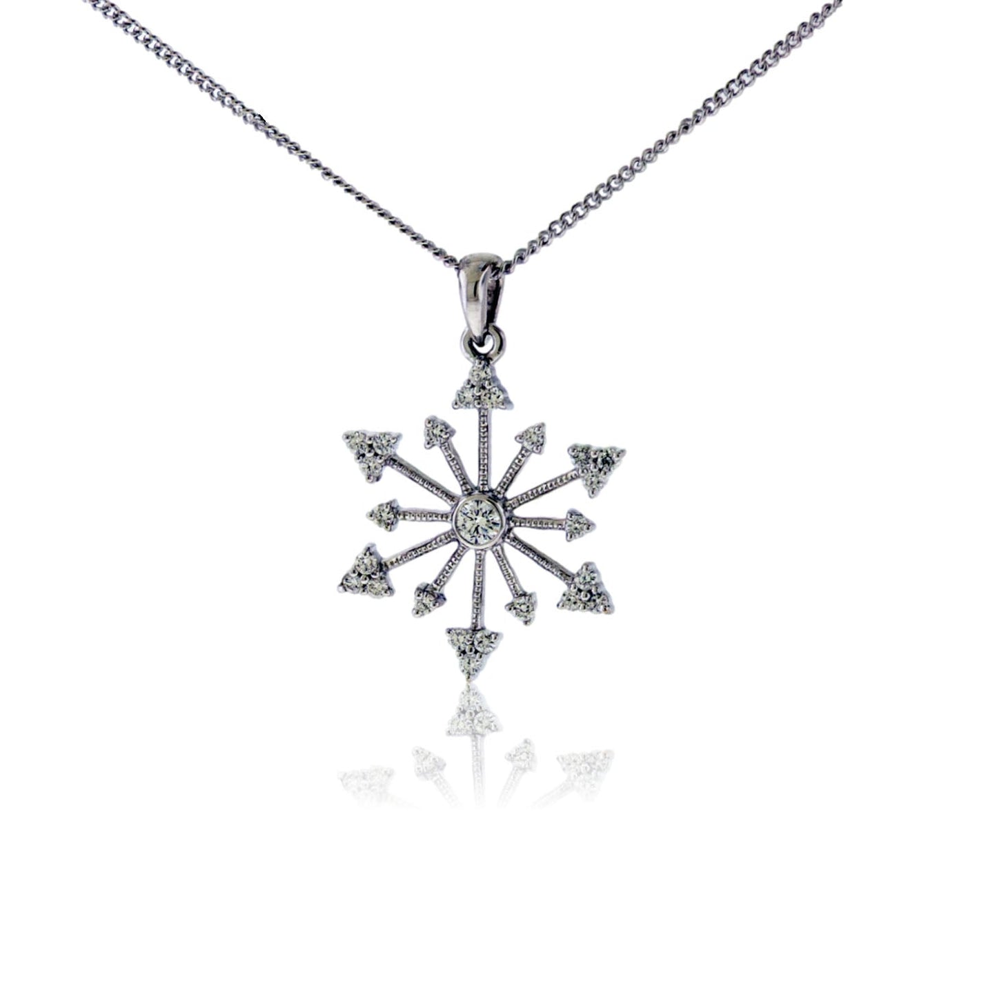 Diamond Snowflake Pendant - Park City Jewelers