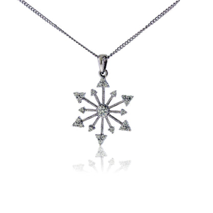 Diamond Snowflake Pendant - Park City Jewelers