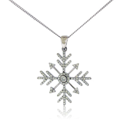 Diamond Snowflake Pendant - Park City Jewelers