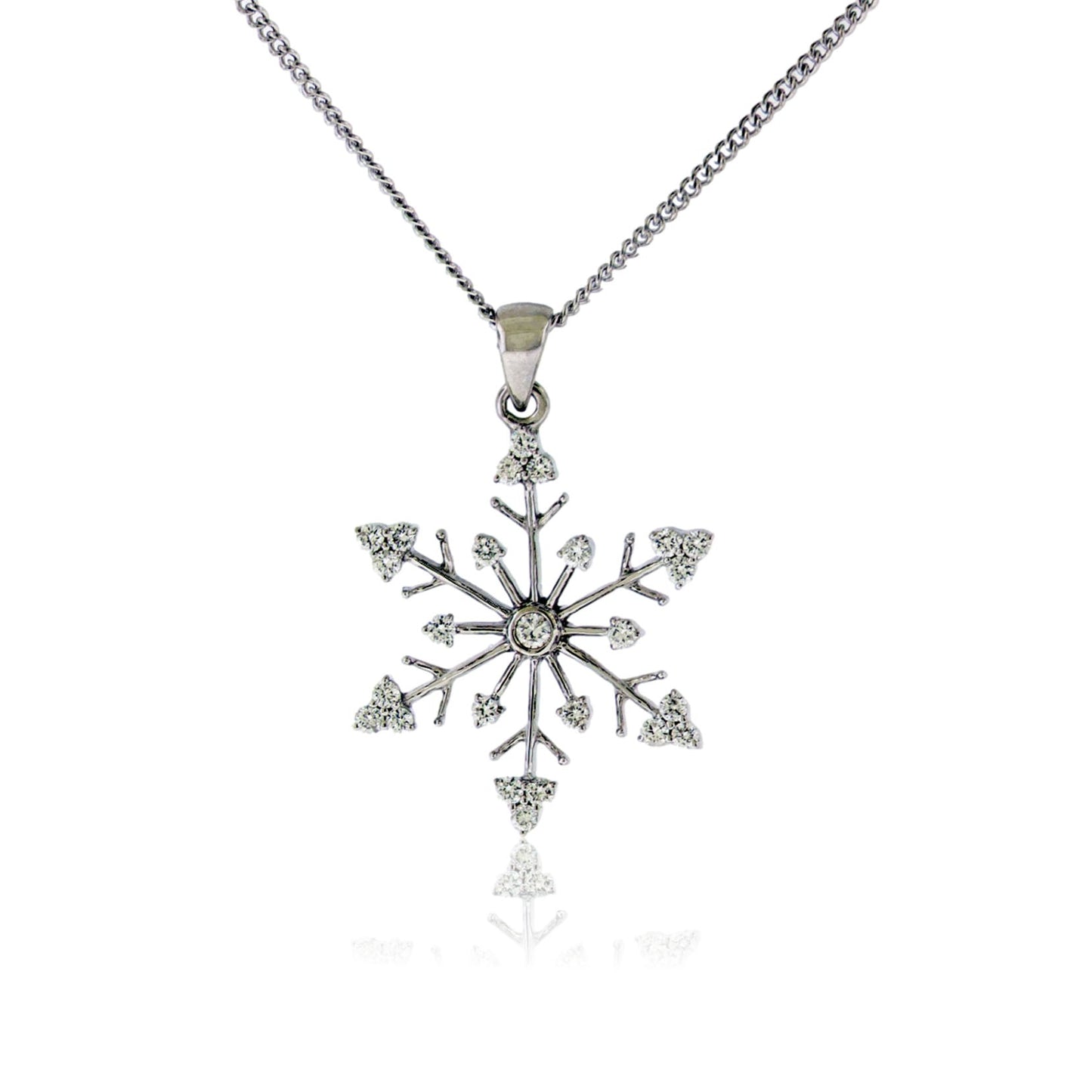 Diamond Snowflake Pendant - Park City Jewelers