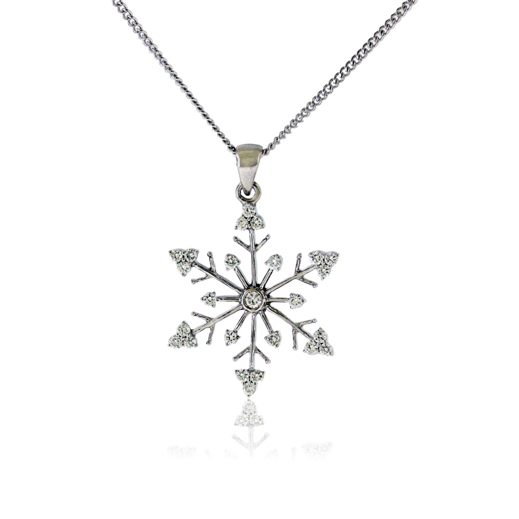 Diamond Snowflake Pendant - Park City Jewelers