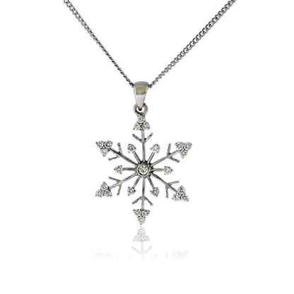 Diamond Snowflake Pendant - Park City Jewelers