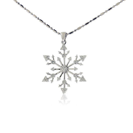 Diamond Snowflake Pendant - Park City Jewelers