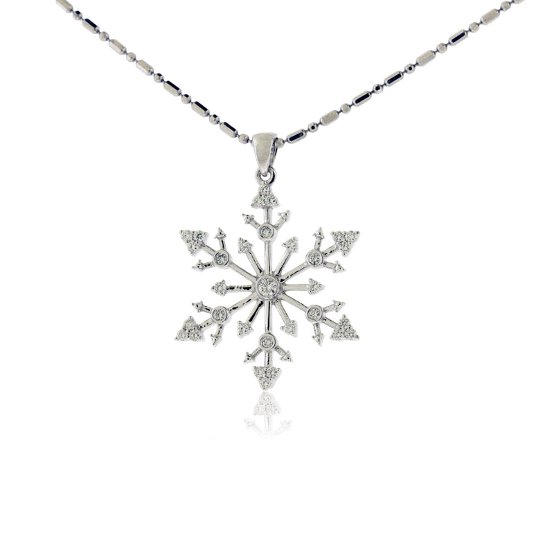 Diamond Snowflake Pendant - Park City Jewelers