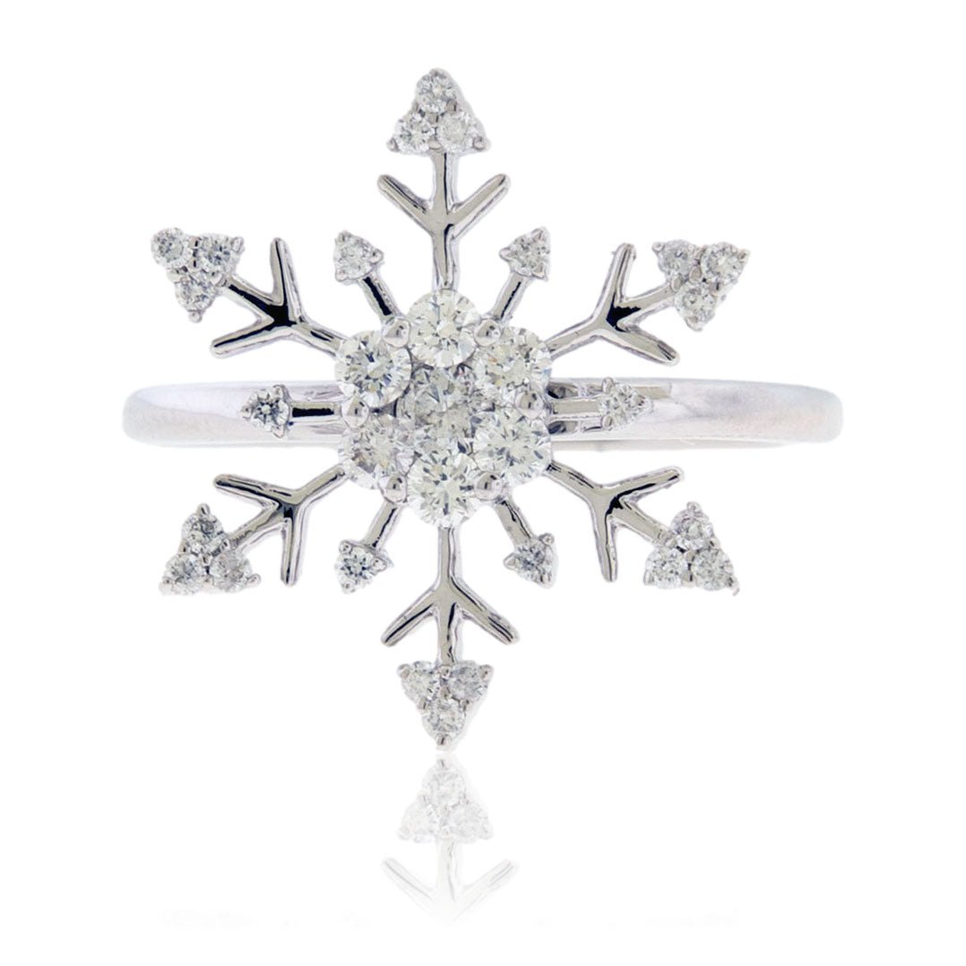 Diamond Snowflake Ring - Park City Jewelers