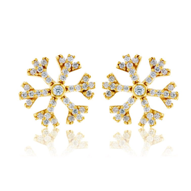 Diamond Snowflake Stud Earrings - Park City Jewelers