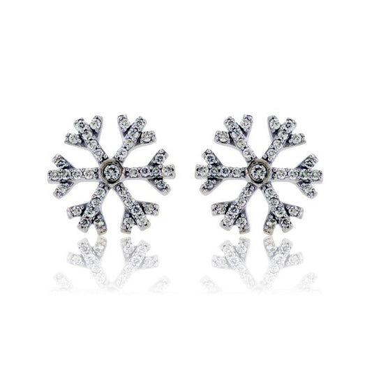 Diamond Snowflake Stud Earrings - Park City Jewelers