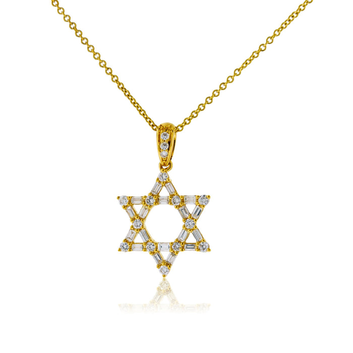 Diamond Star of David Pendant - Park City Jewelers