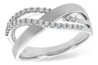 Diamond Yellow Gold Bypass Ring - Park City Jewelers