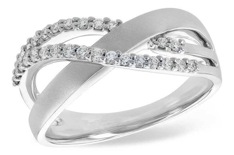 Diamond Yellow Gold Bypass Ring - Park City Jewelers