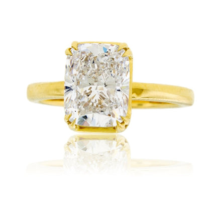 Elongated Cushion LGD Solitaire Ring - Park City Jewelers