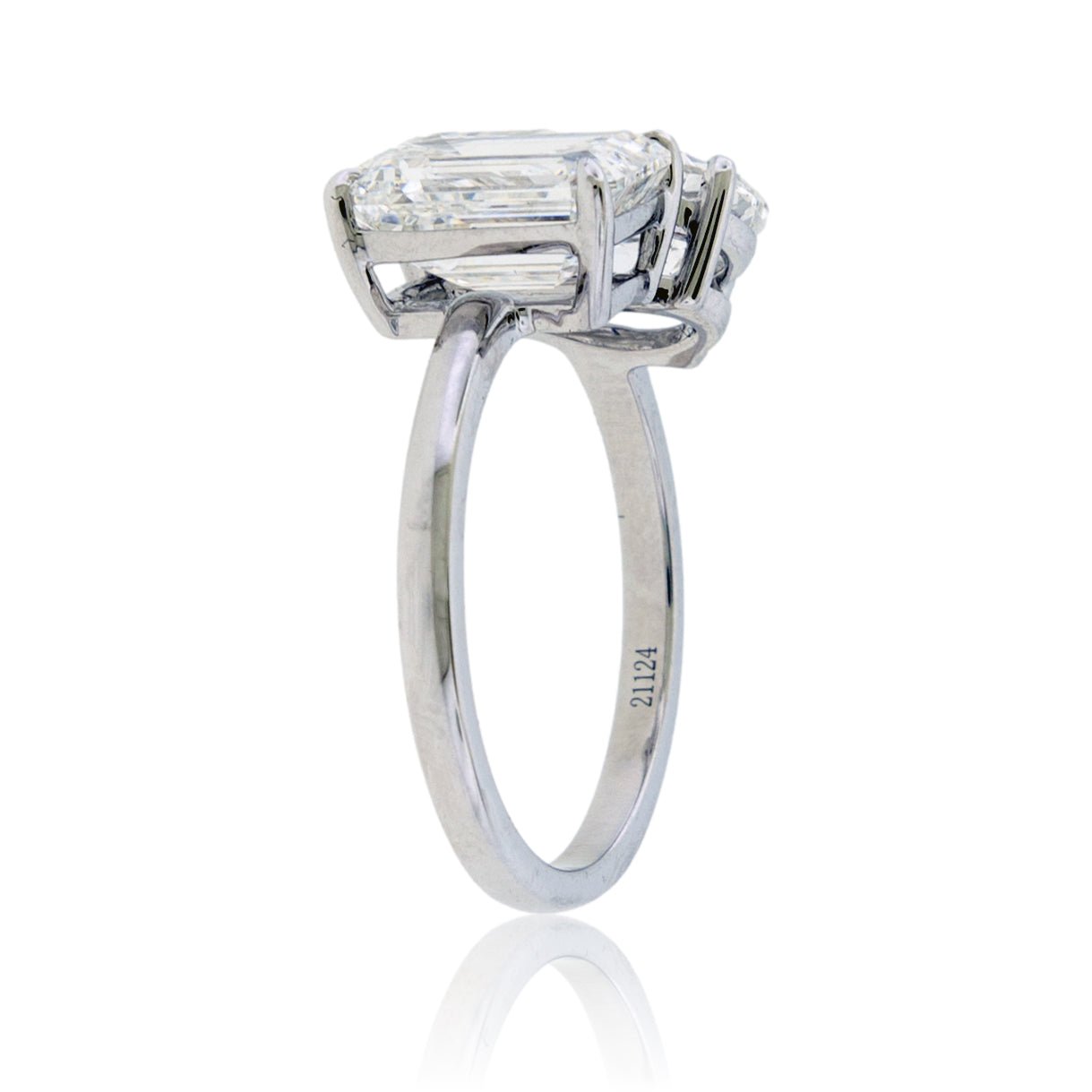 Emerald Cut & Pear Shape Lab Grown Diamond Ring - Park City Jewelers