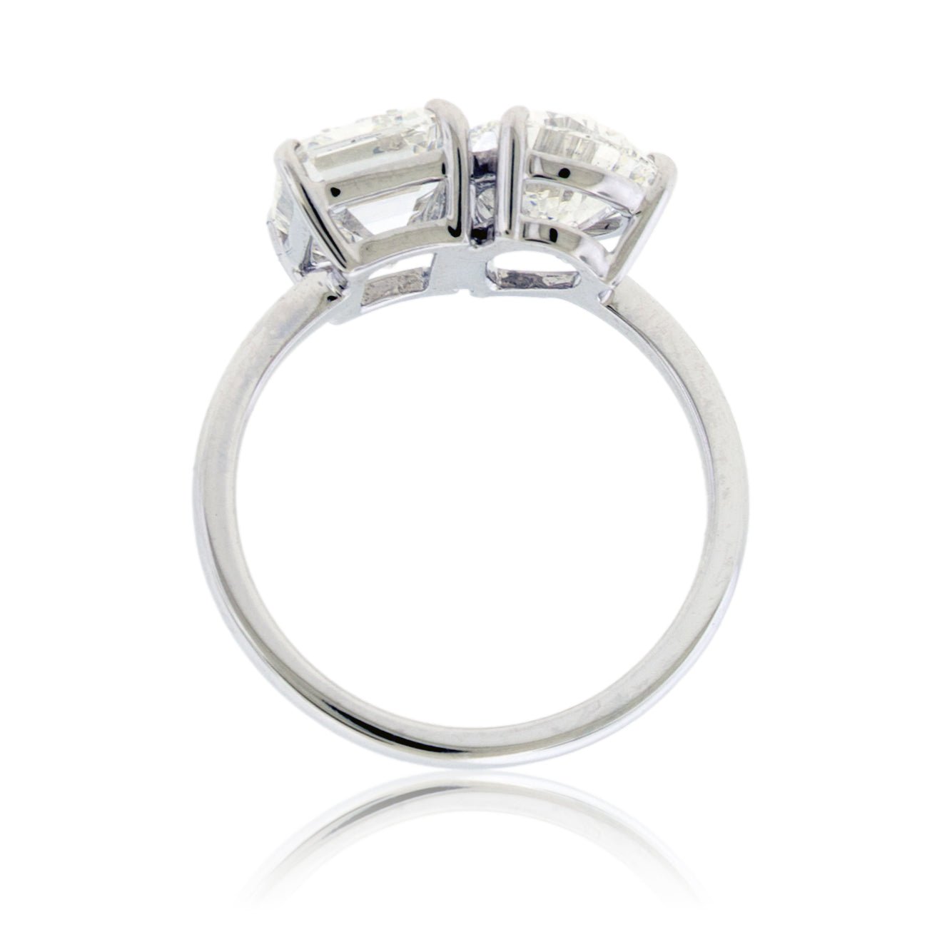 Emerald Cut & Pear Shape Lab Grown Diamond Ring - Park City Jewelers