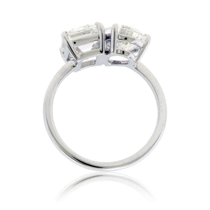Emerald Cut & Pear Shape Lab Grown Diamond Ring - Park City Jewelers