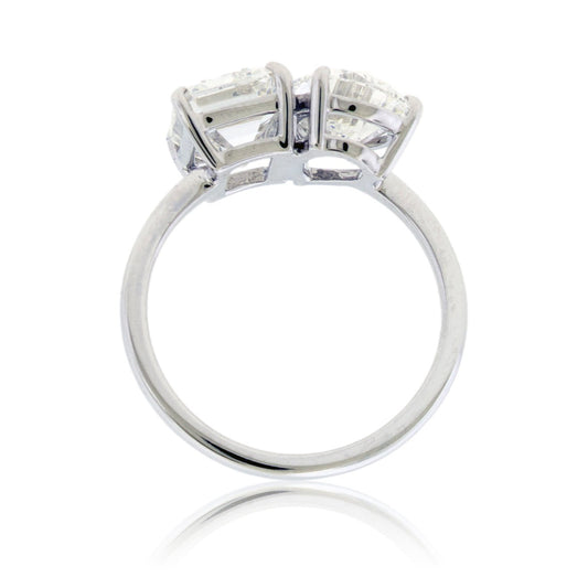 Emerald Cut & Pear Shape Lab Grown Diamond Ring - Park City Jewelers