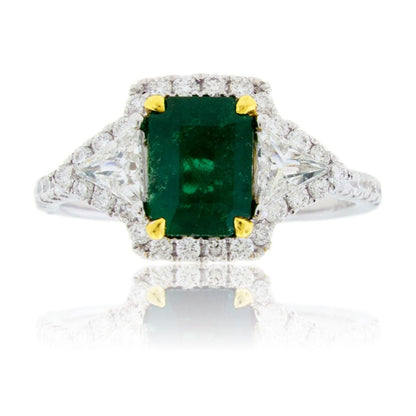 Emerald & Diamond Ring - Park City Jewelers