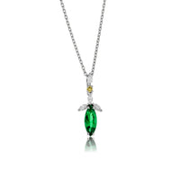 Emerald Pendant with Diamond Accents - Park City Jewelers