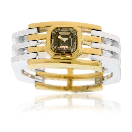 Fancy Ascher Cut Diamond Flex Band - Park City Jewelers