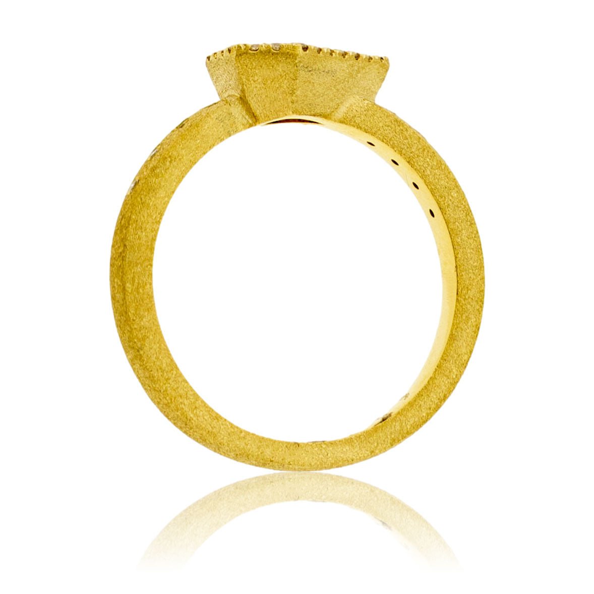 Fancy Natural Yellow Brownish Diamond & Diamond Halo Ring - Park City Jewelers