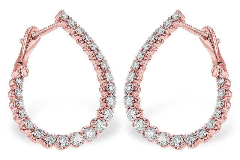 Front Hoop Diamond Earrings - Park City Jewelers