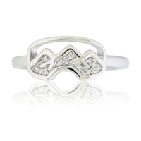 Gold Goggles Ring with Diamond Mountain - Park City Jewelers