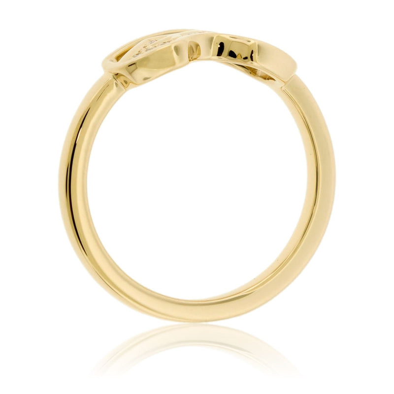 Gold Goggles Ring with Diamond Mountain - Park City Jewelers