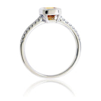 Golden Sapphire & Diamond Accented Ring - Park City Jewelers