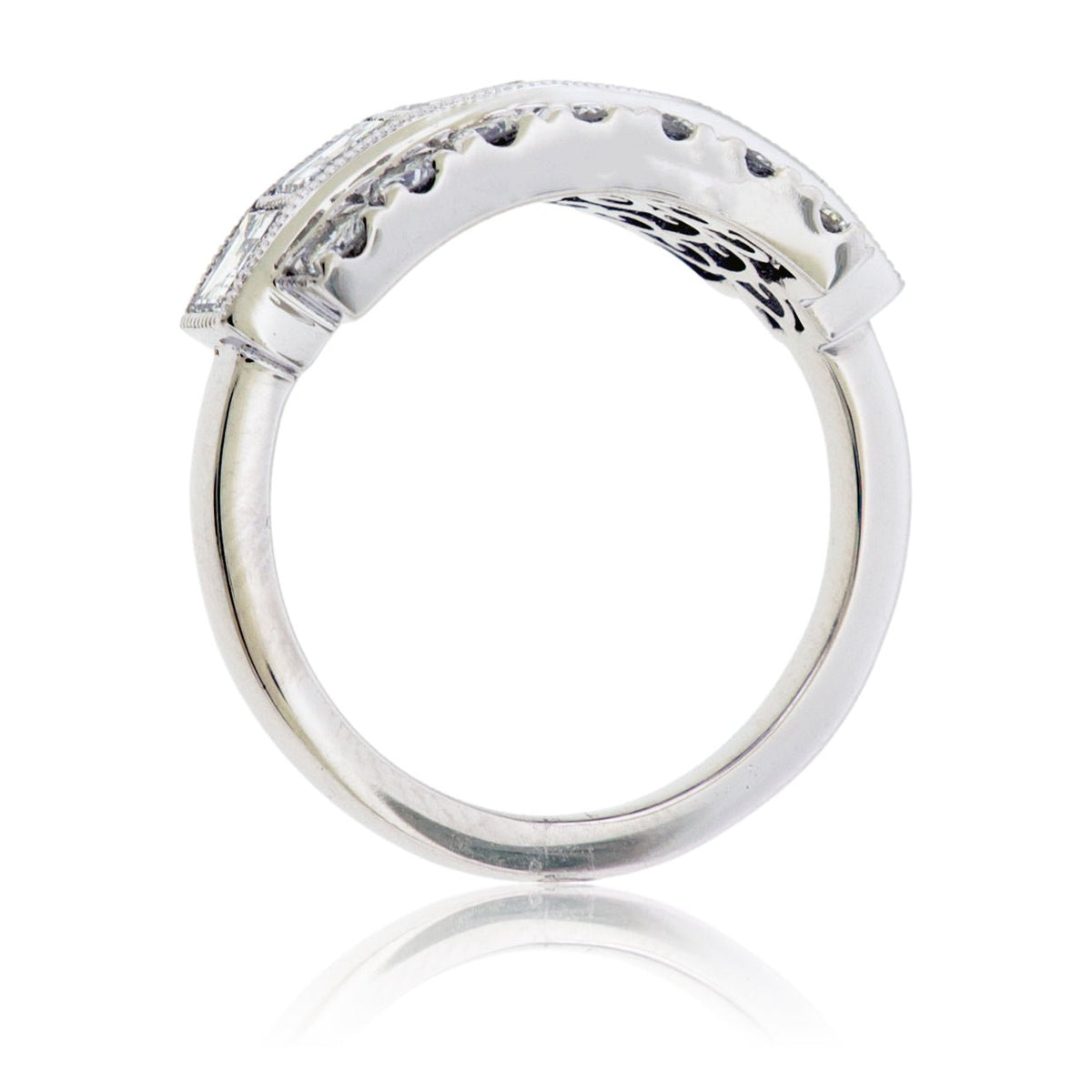 Gorgeous Square Diamond and Round Diamond Band - Park City Jewelers