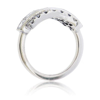 Gorgeous Square Diamond and Round Diamond Band - Park City Jewelers
